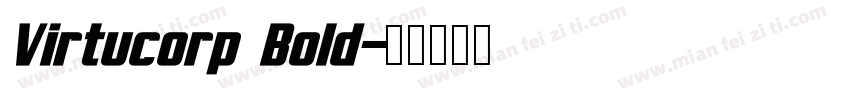 Virtucorp Bold字体转换
